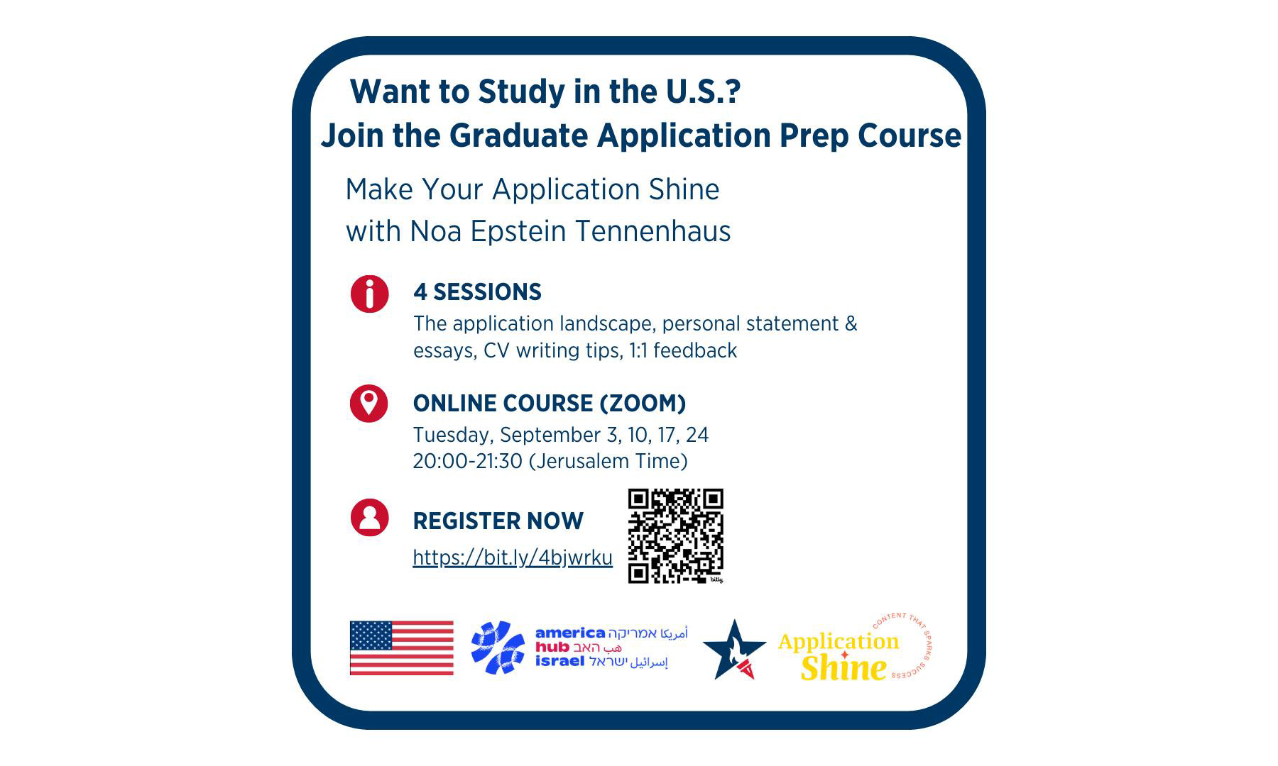 Join us for Education USA’s “Graduate Application Prep Course”!